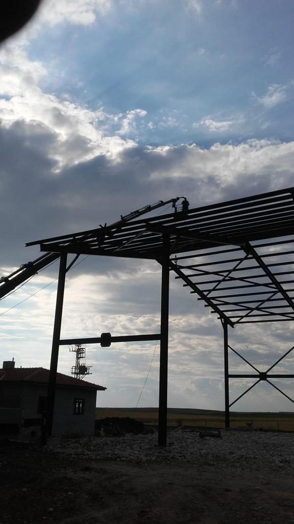 Çelik konstrüksiyon saha montajı